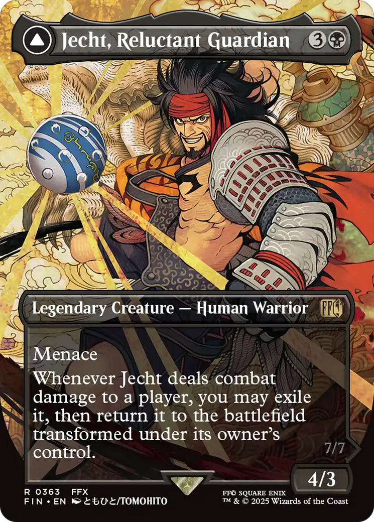 Jecht, Reluctant Guardian // Braska's Final Aeon (FIN-363) - FINAL FANTASY: (enchantment) (Borderless)