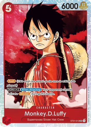 Monkey.D.Luffy (012) (ST01-012) - Starter Deck 1: Straw Hat Crew Foil