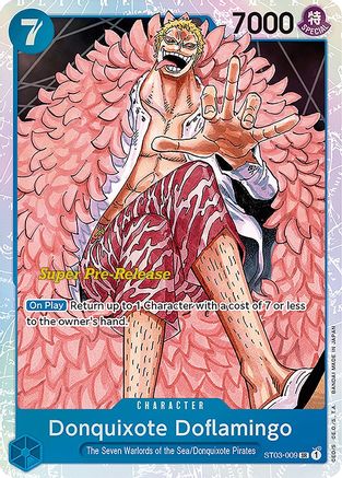 Donquixote Doflamingo (ST03-009) - Super Pre-Release Starter Deck 3: The Seven Warlords of the Sea Foil