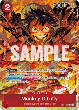 Monkey.D.Luffy (024) (Parallel) (OP01-024) - Romance Dawn Foil