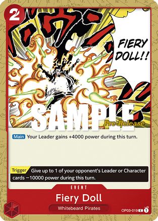 Fiery Doll (OP03-019) - Pillars of Strength Pre-Release Cards