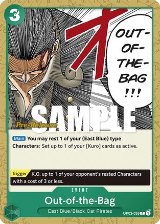 Out-of-the-Bag (OP03-036) - Pillars of Strength Pre-Release Cards