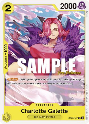 Charlotte Galette (OP03-107) - Pillars of Strength Pre-Release Cards