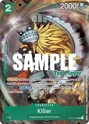 Killer (CS 2023 Top Players Pack) (OP01-039) - One Piece Promotion Cards Foil