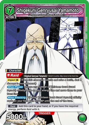 Shigekuni Genryusai Yamamoto (093) (UE01BT/BLC-1-093) - UE01BT BLEACH ThousandYear Blood War Foil