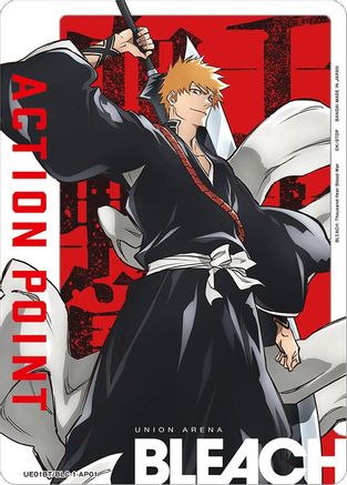 Action Point Card (AP01) (Ichigo Kurosaki) (UE01BT/BLC-1-AP01) - UE01BT BLEACH ThousandYear Blood War Foil