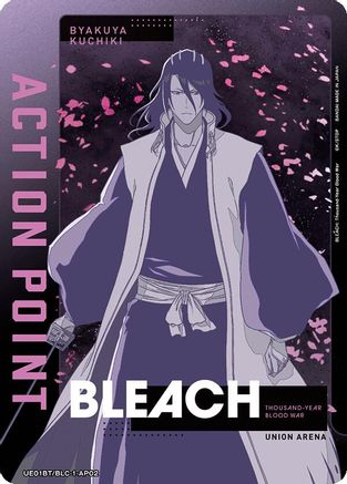 Action Point Card (AP02) (Byakuya Kuchiki) (UE01BT/BLC-1-AP02) - UE01BT BLEACH ThousandYear Blood War Foil