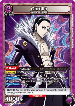 Chrollo (037) (UE02BT/HTR-1-037) - UE02BT HUNTER X HUNTER Foil