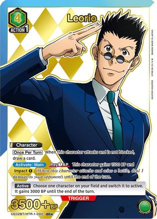 Leorio (092) (SR*) (UE02BT/HTR-1-092) - UE02BT HUNTER X HUNTER Foil