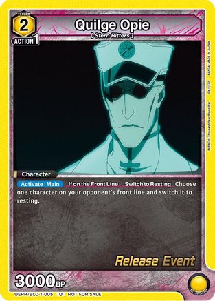 Quilge Opie (005) (UEPR/BLC-1-005) - UE01BT BLEACH ThousandYear Blood War Release Event Cards