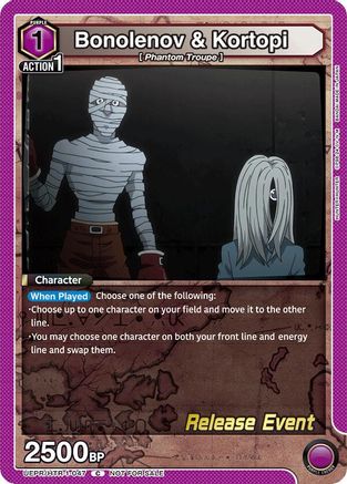 Bonolenov & Kortopi (UEPR/HTR-1-047) - UE02BT HUNTER X HUNTER Release Event Cards