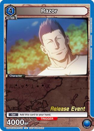 Razor (110) (UEPR/HTR-1-110) - UE02BT HUNTER X HUNTER Release Event Cards