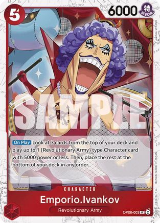 Emporio.Ivankov (Jolly Roger Foil) (OP06-003) - Premium Booster -The Best- Foil