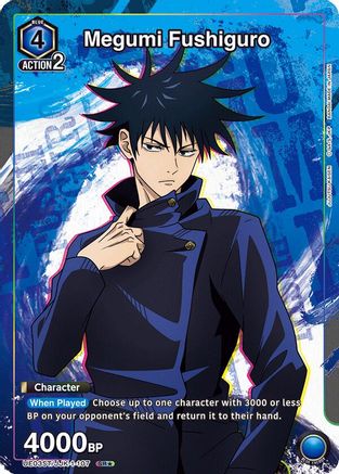 Megumi Fushiguro (107) (SR*) (UE03ST/JJK-1-107) - UE03ST Jujutsu Kaisen Starter Deck Foil