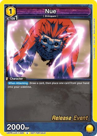 Nue (UEPR/JJK-1-026) - UE03BT Jujutsu Kaisen Release Event Cards