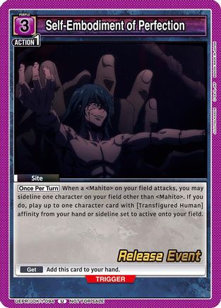 Self-Embodiment of Perfection (UEPR/JJK-1-094) - UE03BT Jujutsu Kaisen Release Event Cards