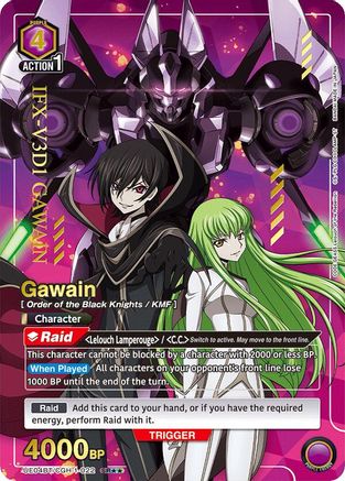 Gawain (SR**) (UE04BT/CGH-1-022) - UE04BT Code Geass Lelouch of the Rebellion Foil