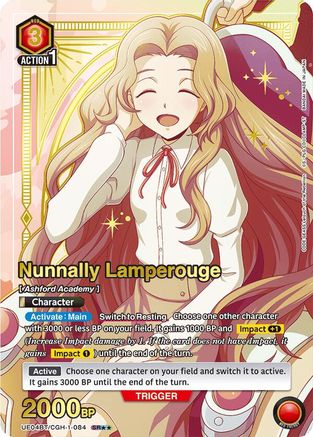 Nunnally Lamperouge (084) (SR**) (UE04BT/CGH-1-084) - UE04BT Code Geass Lelouch of the Rebellion Foil