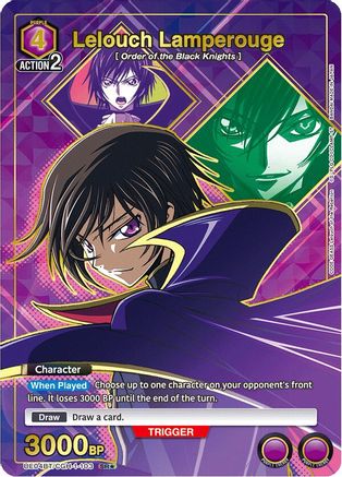 Lelouch Lamperouge (103) (SR*) (UE04BT/CGH-1-103) - UE04BT Code Geass Lelouch of the Rebellion Foil