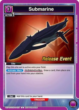 Submarine (UEPR/CGH-1-027) - UE04BT Code Geass Lelouch of the Rebellion Release Event Cards