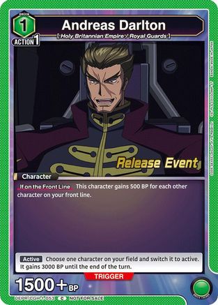 Andreas Darlton (UEPR/CGH-1-053) - UE04BT Code Geass Lelouch of the Rebellion Release Event Cards