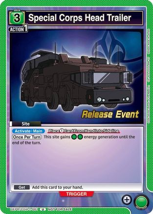 Special Corps Head Trailer (UEPR/CGH-1-061) - UE04BT Code Geass Lelouch of the Rebellion Release Event Cards