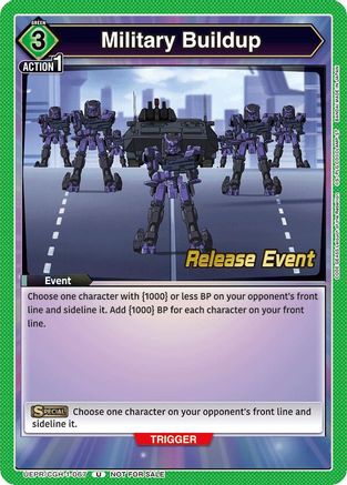 Military Buildup (UEPR/CGH-1-067) - UE04BT Code Geass Lelouch of the Rebellion Release Event Cards