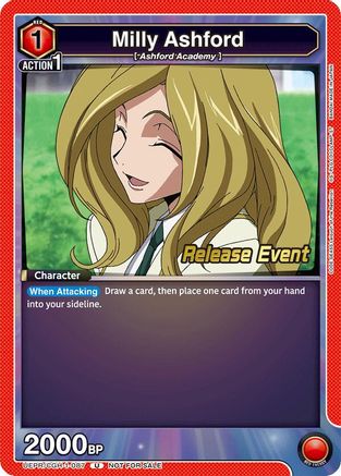 Milly Ashford (087) (UEPR/CGH-1-087) - UE04BT Code Geass Lelouch of the Rebellion Release Event Cards