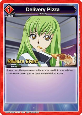 Delivery Pizza (UEPR/CGH-1-100) - UE04BT Code Geass Lelouch of the Rebellion Release Event Cards