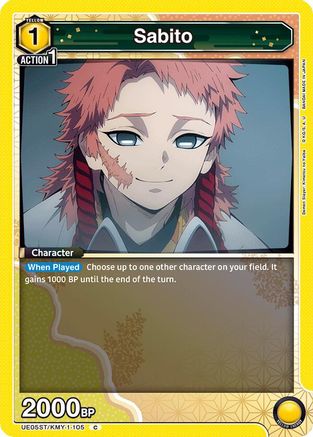 Sabito (UE05ST/KMY-1-105) - UE05ST Demon Slayer Kimetsu no Yaiba Starter Deck