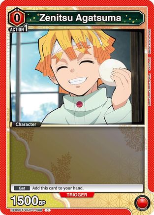 Zenitsu Agatsuma (068) (Box Topper Foil) (UE05BT/KMY-1-068) - UE05BT Demon Slayer Kimetsu no Yaiba Foil