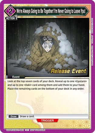We're Always Going to Be Together! I'm Never Going to Leave You! (UEPR/KMY-1-065) - UE05BT Demon Slayer Kimetsu no Yaiba Release Event Cards