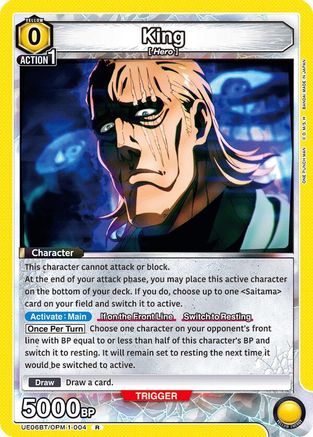 King (004) (UE06BT/OPM-1-004) - UE06BT One Punch Man Foil