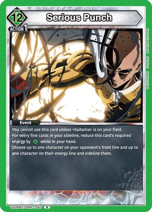 Serious Punch (UE06BT/OPM-1-067) - UE06BT One Punch Man Foil
