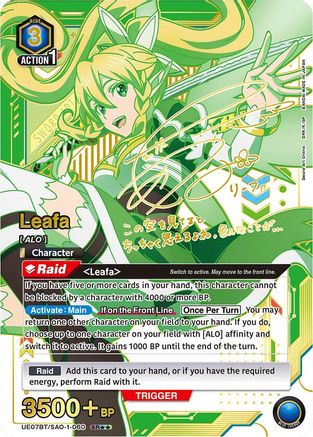 Leafa (060) (SR**) (UE07BT/SAO-1-060) - UE07BT Sword Art Online Foil
