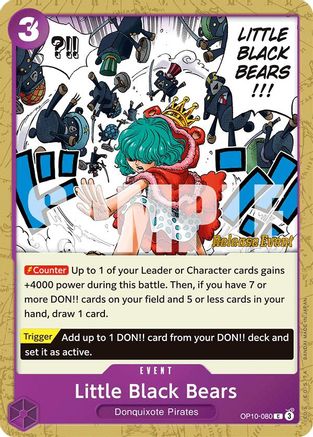 Little Black Bears (OP10-080) - Royal Blood Release Event Cards