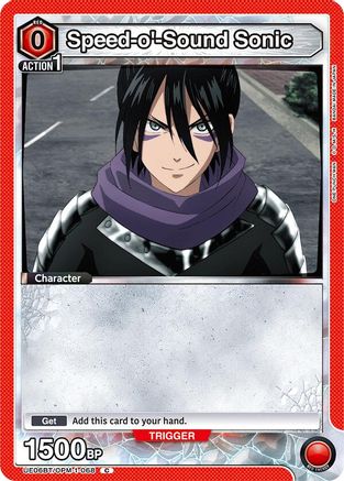 Speed-o'-Sound Sonic (068) (Box Topper Foil) (UE06BT/OPM-1-068) - UE06BT One Punch Man Foil