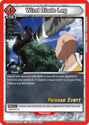 Wind Blade Leg (UEPR/OPM-1-099) - UE06BT One Punch Man Release Event Cards