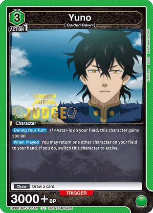 Yuno (Judge Pack) (UEPR/BCV-1-057) - Union Arena Promotion Cards Foil