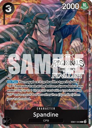 Spandine (Regional Finalist Card Set 2025 Vol.1) (EB01-043) - One Piece Promotion Cards Foil