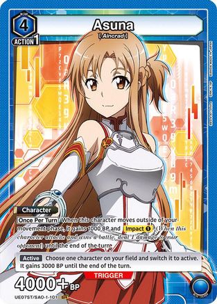 Asuna (101) (UE07ST/SAO-1-101) - UE07ST Sword Art Online Starter Deck Foil