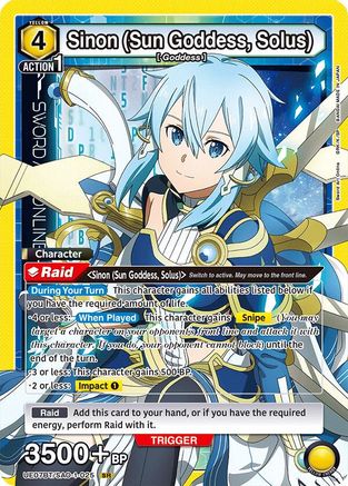 Sinon (Sun Goddess, Solus) (025) (UE07BT/SAO-1-025) - UE07BT Sword Art Online Foil