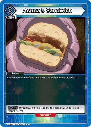 Asuna's Sandwich (UE07ST/SAO-1-063) - UE07ST Sword Art Online Starter Deck