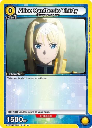 Alice Synthesis Thirty (010) (UE07BT/SAO-1-010) - UE07BT Sword Art Online