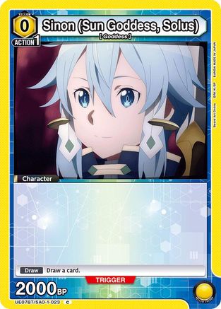 Sinon (Sun Goddess, Solus) (023) (UE07BT/SAO-1-023) - UE07BT Sword Art Online