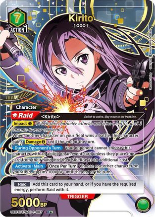 Kirito (087) (SR*) (UE07BT/SAO-1-087) - UE07BT Sword Art Online Foil
