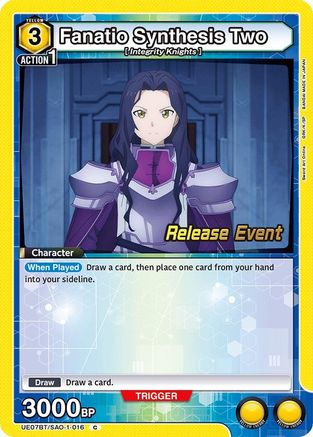 Fanatio Synthesis Two (UE07BT/SAO-1-016) - UE07BT Sword Art Online Release Event Cards