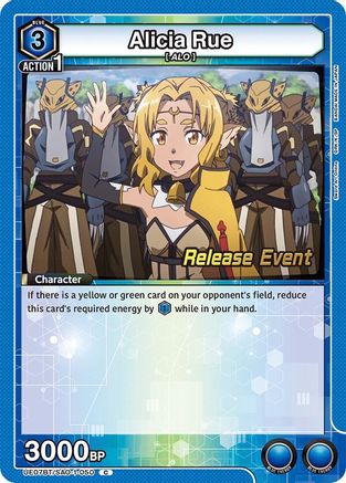 Alicia Rue (UE07BT/SAO-1-050) - UE07BT Sword Art Online Release Event Cards
