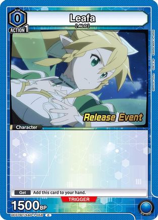 Leafa (058) (UE07BT/SAO-1-058) - UE07BT Sword Art Online Release Event Cards