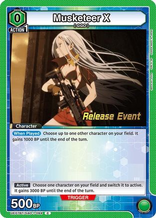 Musketeer X (UE07BT/SAO-1-094) - UE07BT Sword Art Online Release Event Cards